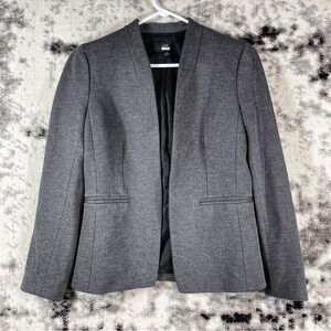 J. Crew Gray Blazer with Notched Lapels and Slim Fit